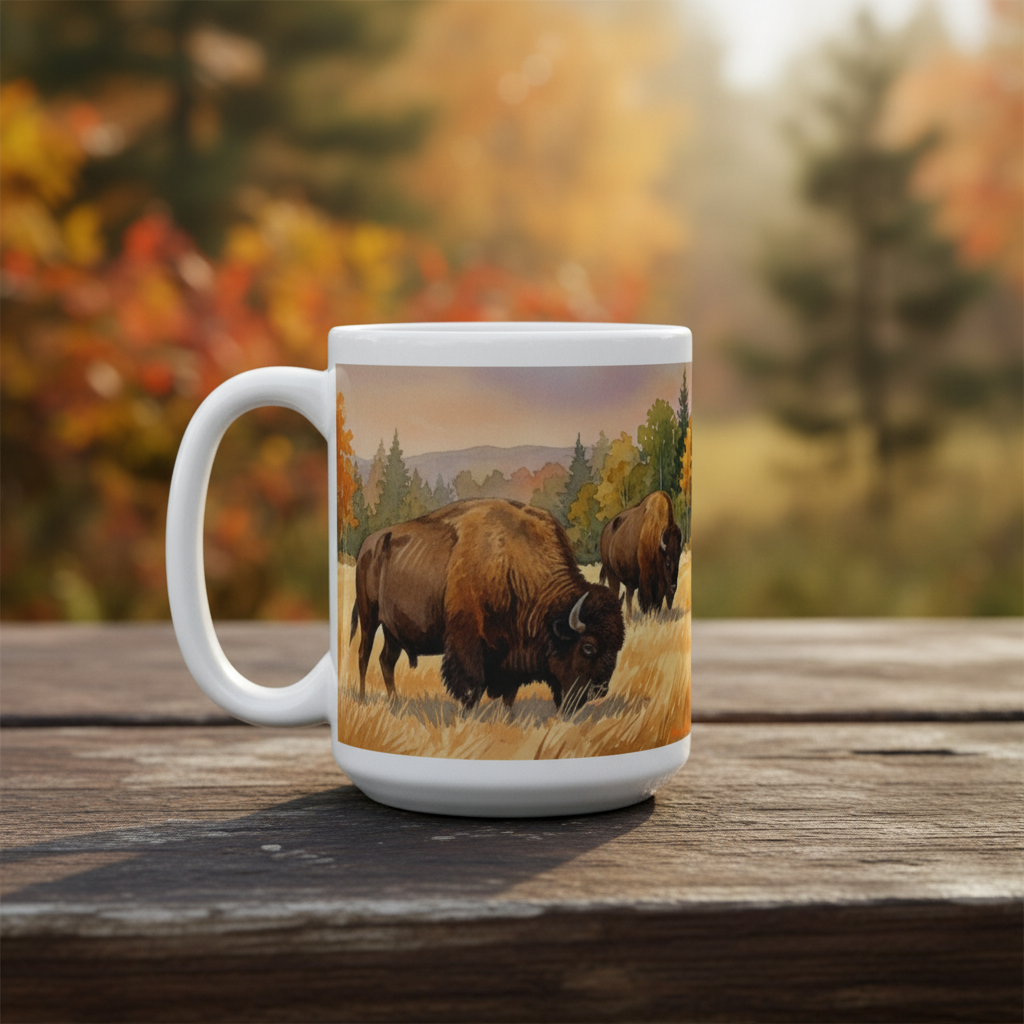 Buffalo Mug – Large Close-Up