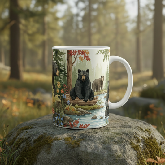 Black Bear Coffee Mug - Taller