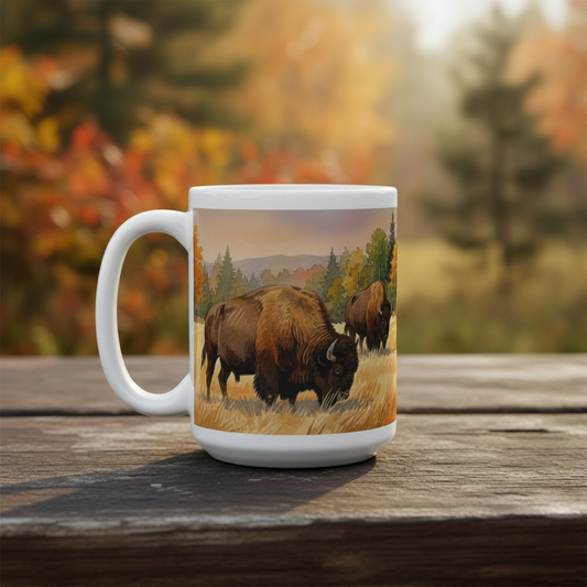 Buffalo Mug Extreme Close-Up