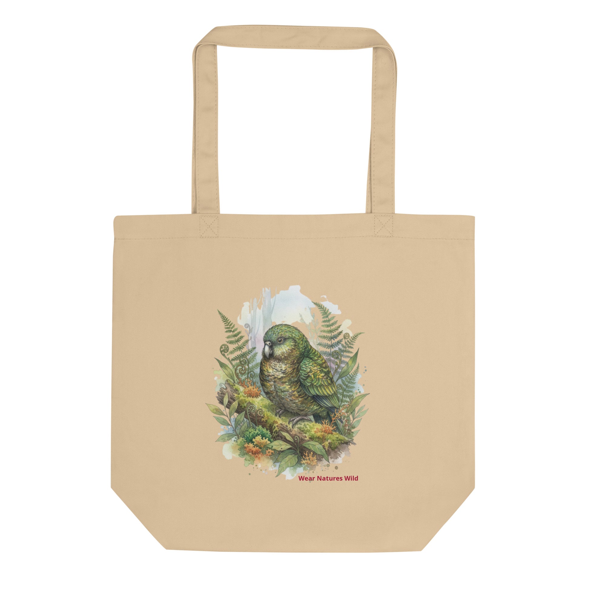 Kakapo Wildlife Tote Bag | Endangered Parrot Conservation Art Bag | Wear Nature's Wild
