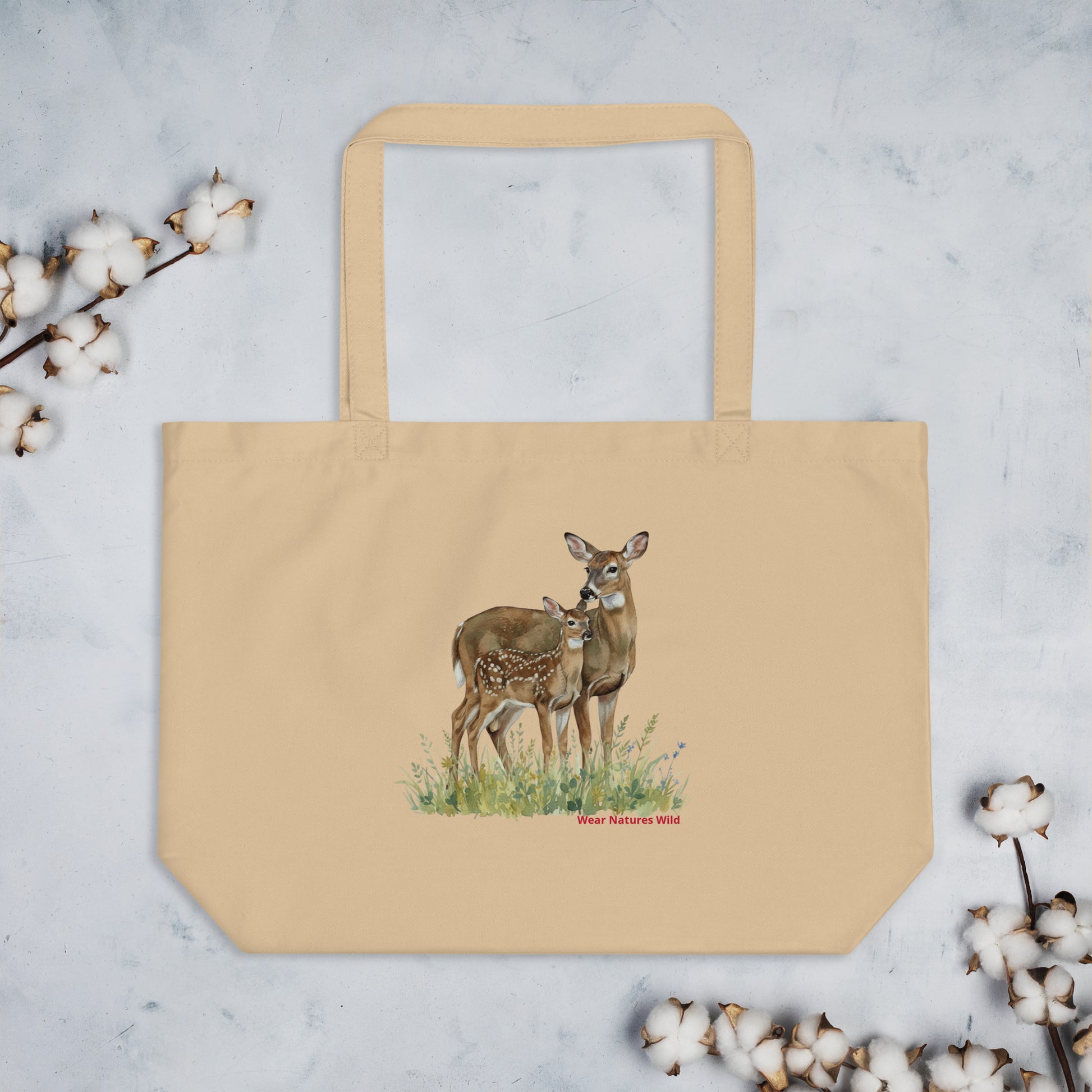 White-Tailed Deer Wildlife Tote Bag | Nature Art Reusable Bag | Wear Nature's Wild