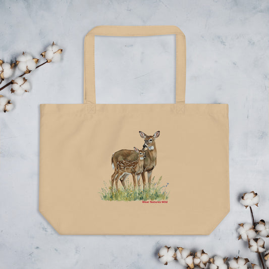 White-Tailed Deer Wildlife Tote Bag | Nature Art Reusable Bag | Wear Nature's Wild
