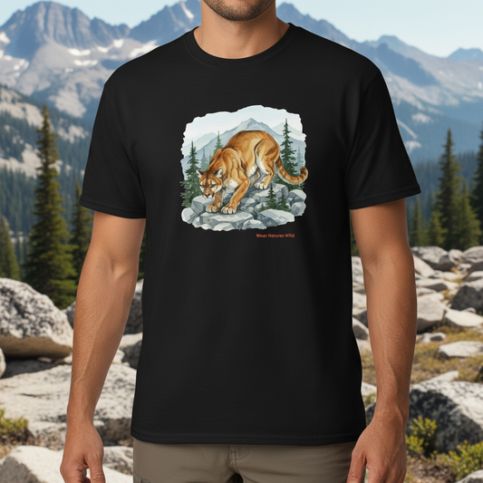 Man wearing Guardian of The High Country T-Shirt