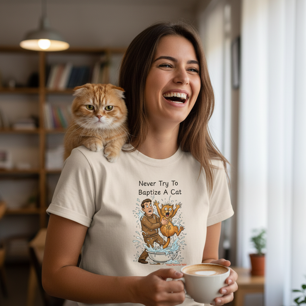 Never Try to Baptize a Cat - Lifestyle Shot