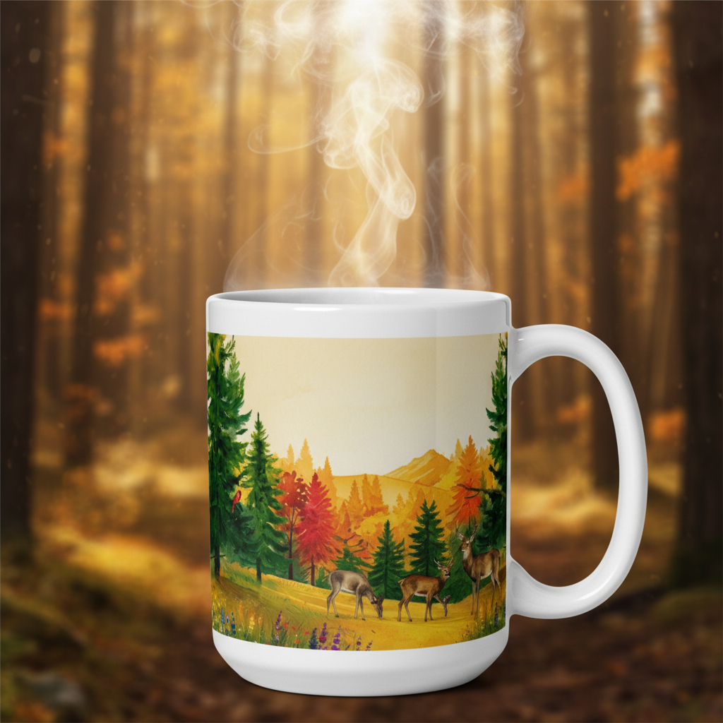 Peaceful Valley Mug — Macro Close-Up