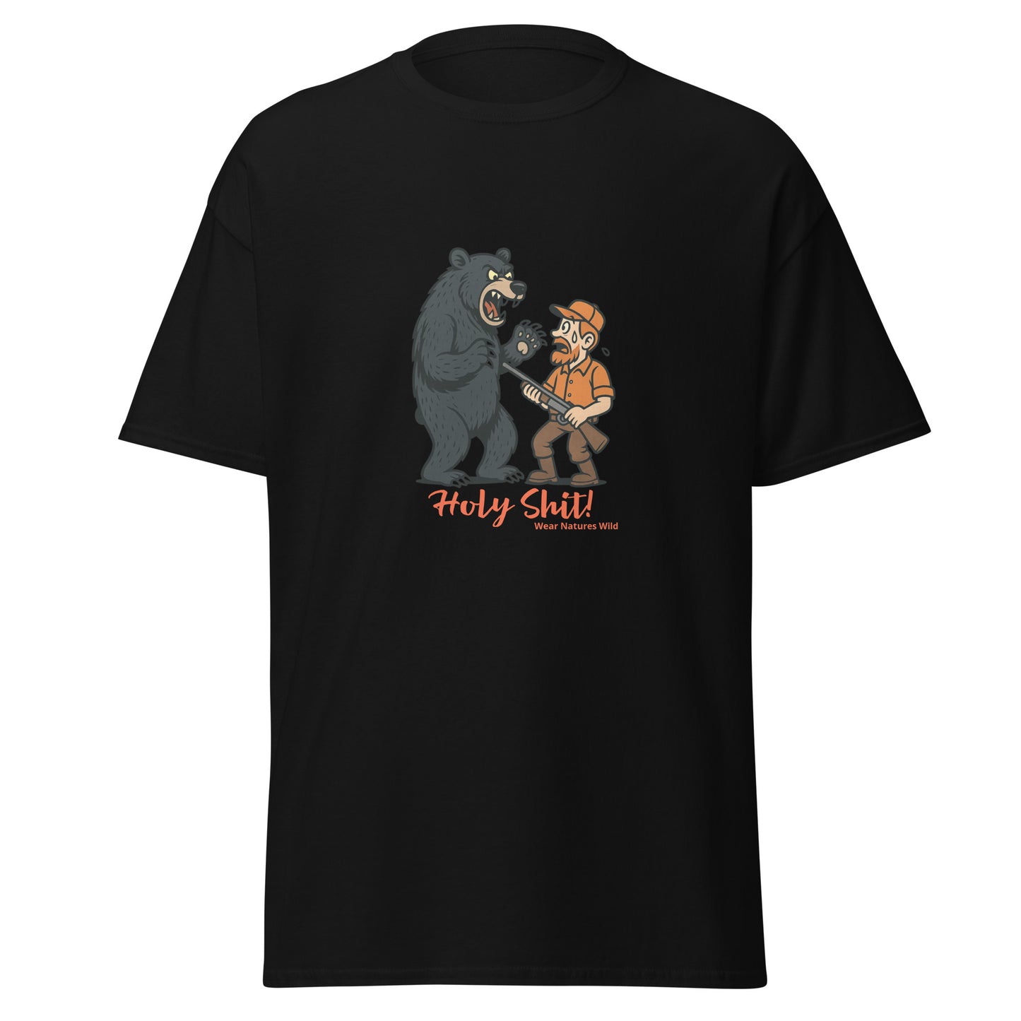 Funny Bear Encounter T-Shirt | Humorous Hiking Adventure Tee | Wear Nature's Wild