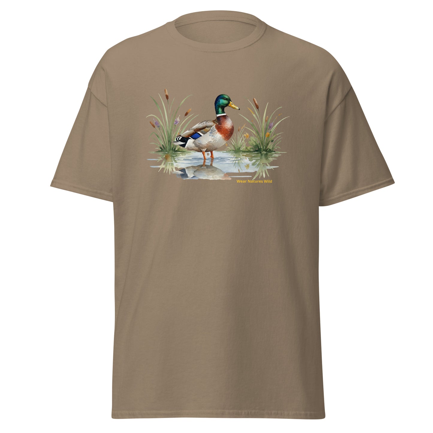 Duck Hunting T-Shirt | Mallard Duck Wildlife Nature Art Tee | Wear Nature's Wild