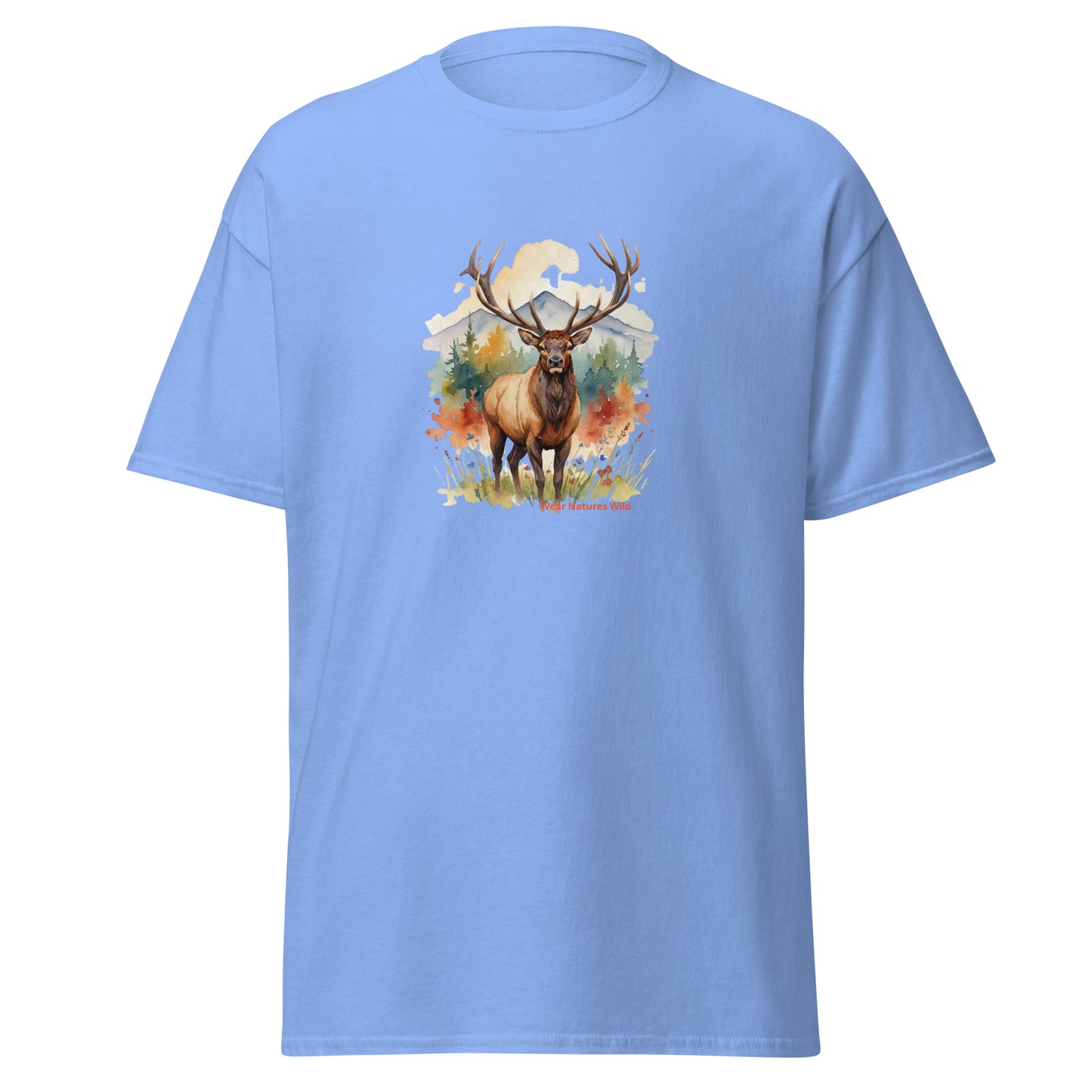 Watercolor Elk T-Shirt | Artistic Wildlife Wilderness Nature Tee | Wear Nature's Wild
