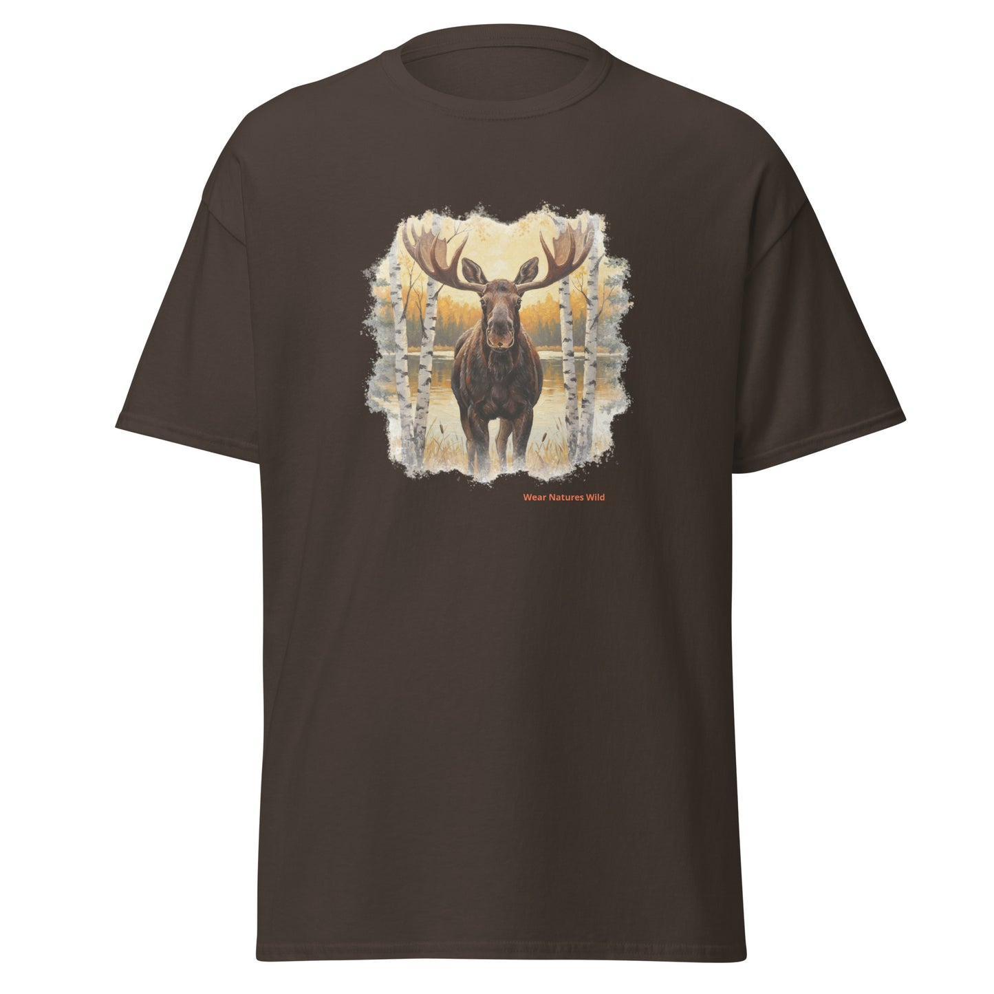 Bull Moose Art T-Shirt | Autumn Fall Wildlife Nature Design | Wear Nature's Wild