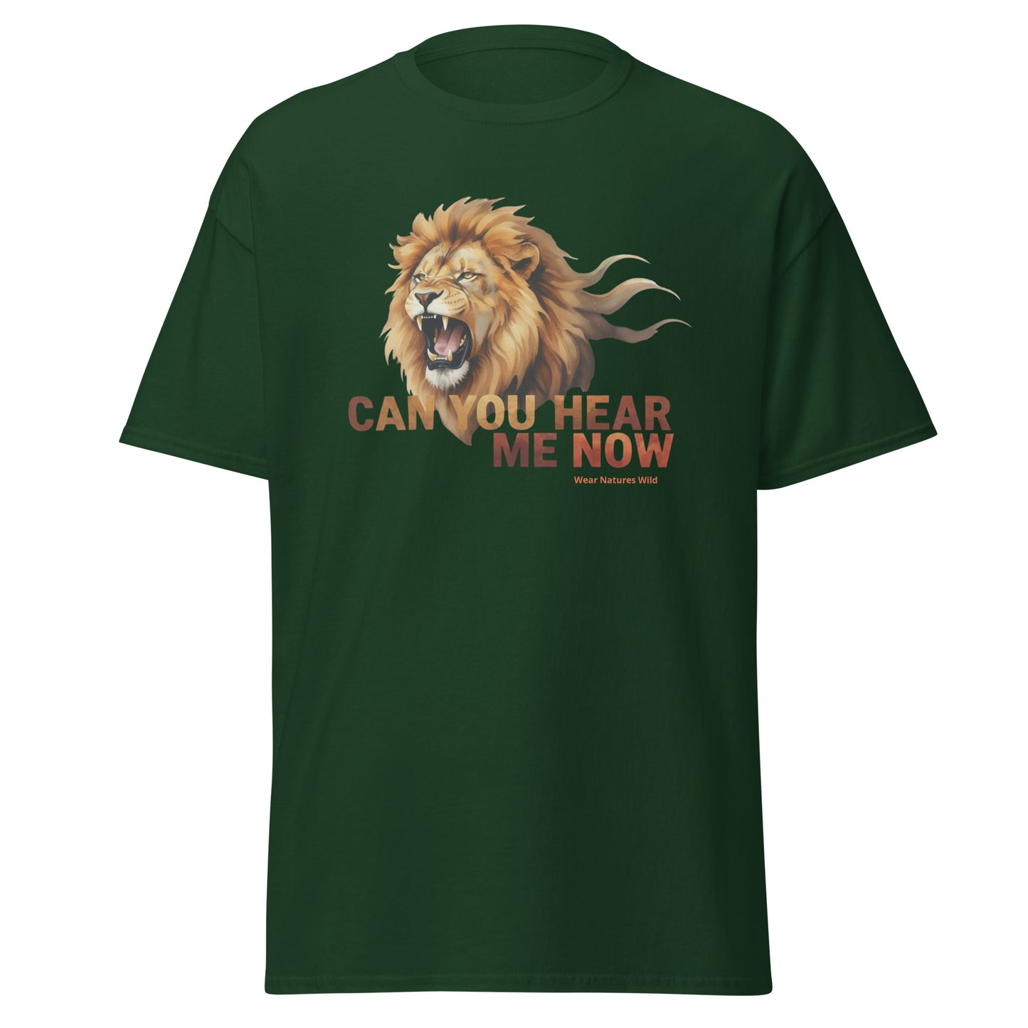 Can You Hear Me Now Lion Tee | Premium Wildlife Nature Apparel | Wear Nature's Wild