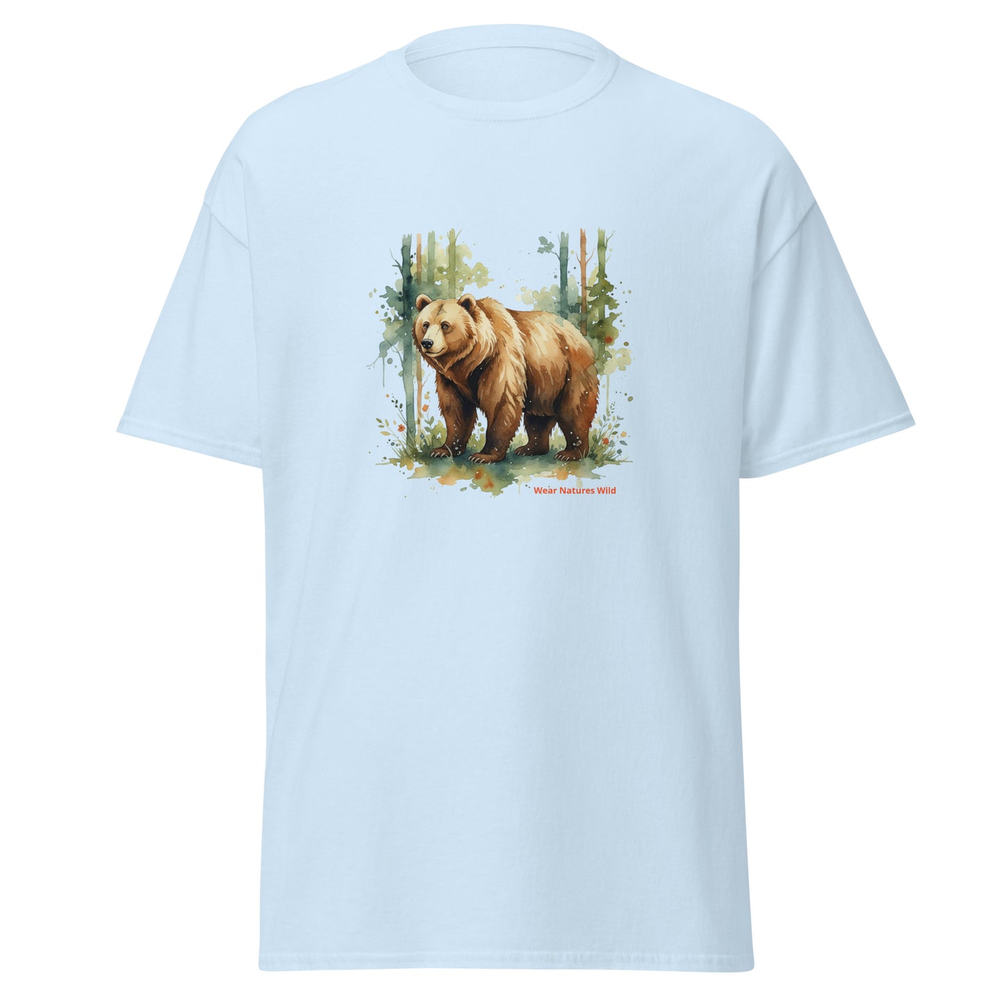 Bear Art T-Shirt | Wilderness Wildlife Nature Watercolor Tee | Wear Nature's Wild