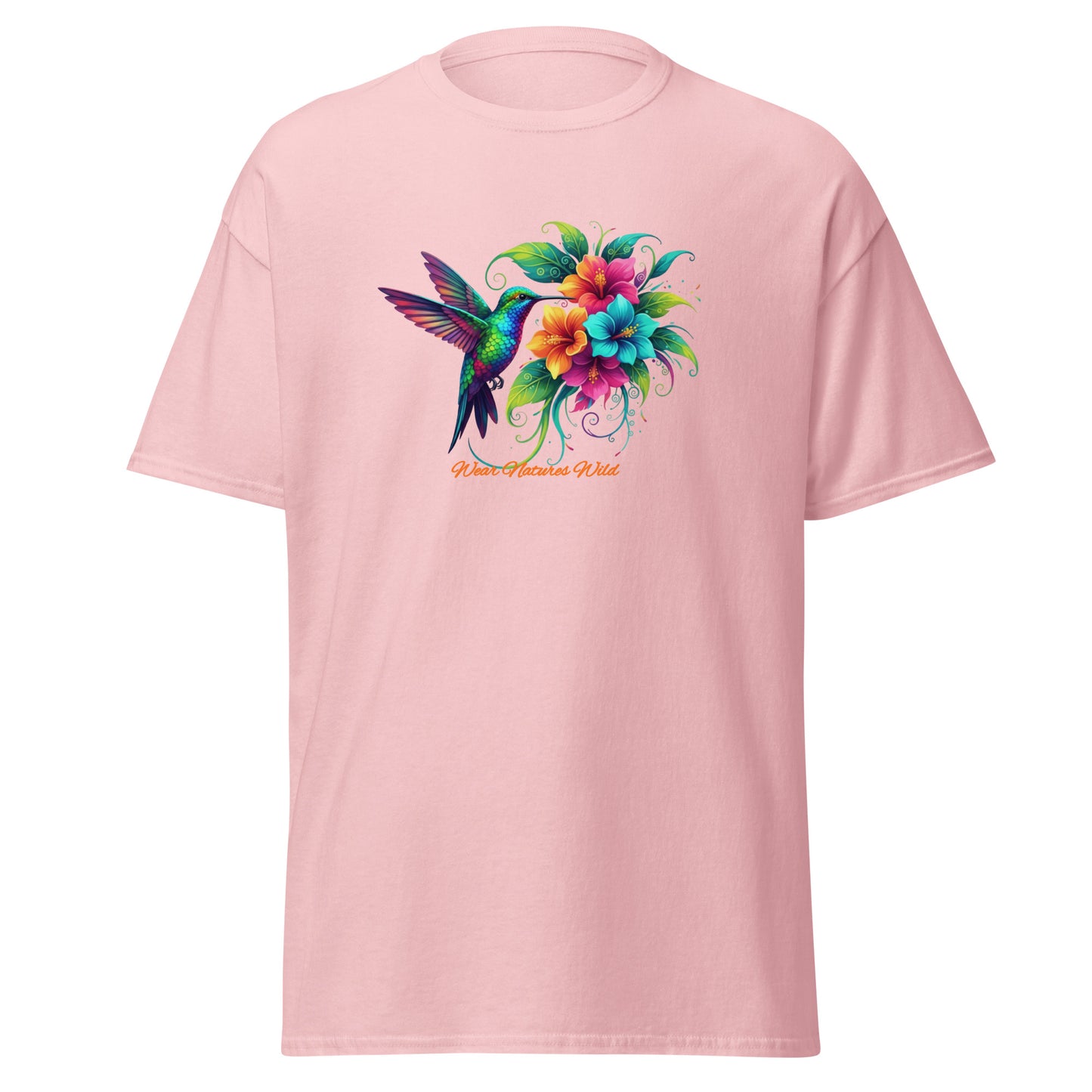 Hummingbird Watercolor T-Shirt | Nature Lover Wildlife Art Apparel | Wear Nature's Wild