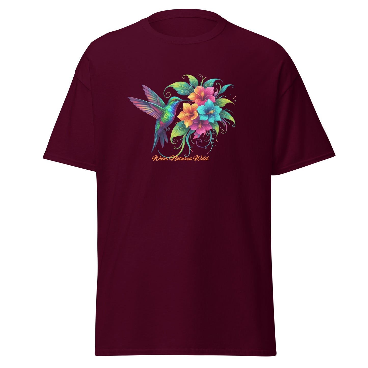 Nature Lover Hummingbird Tee | Wildlife Watercolor Art Apparel | Wear Nature's Wild