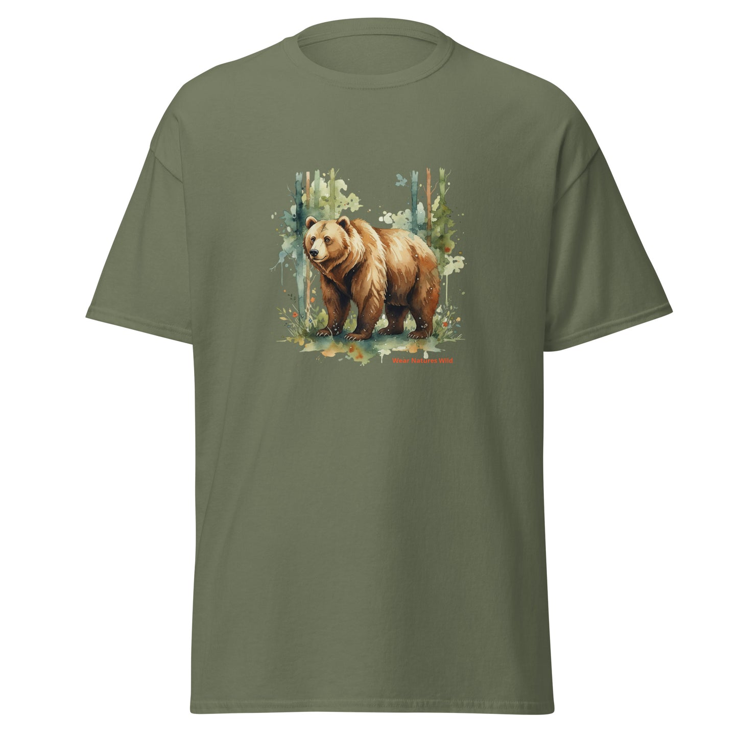 Premium Bear Wildlife Tee | Wilderness Nature Art Apparel | Wear Nature's Wild