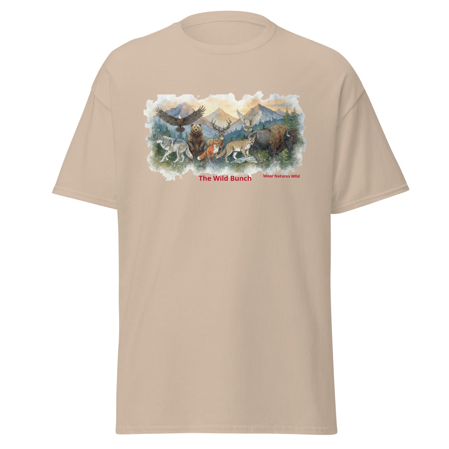 The Wild Bunch Nature T-Shirt | Wildlife Art Unisex Design | Wear Nature's Wild