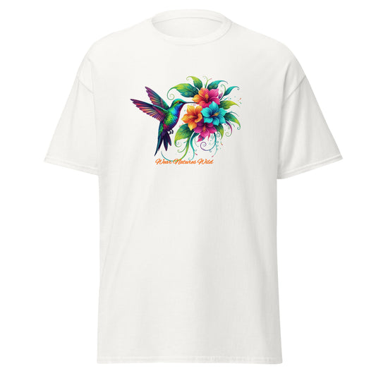 Hummingbird Art T-Shirt | Watercolor Bird Wildlife Nature Design | Wear Nature's Wild