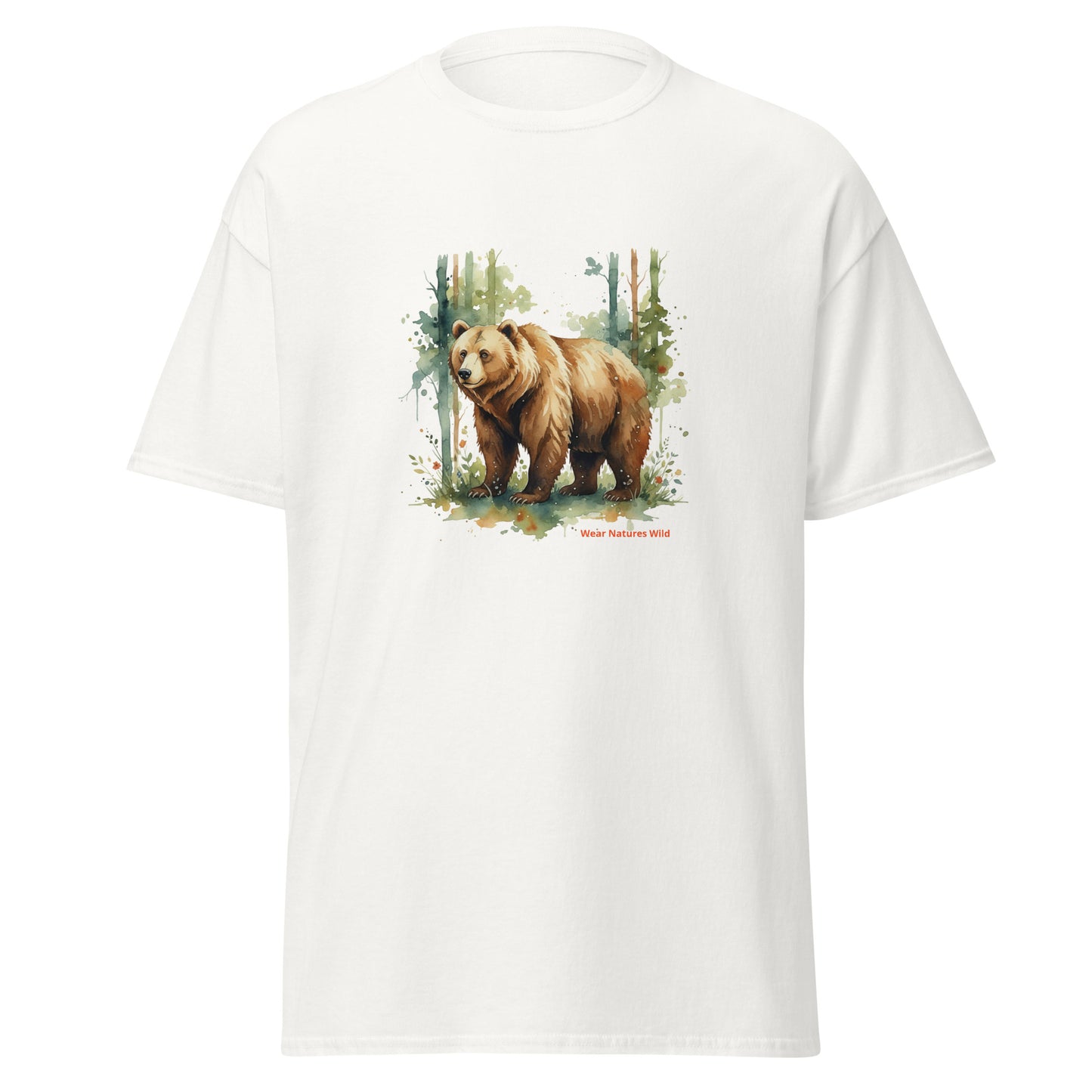 Wilderness Bear T-Shirt | Premium Wildlife Nature Art Tee | Wear Nature's Wild