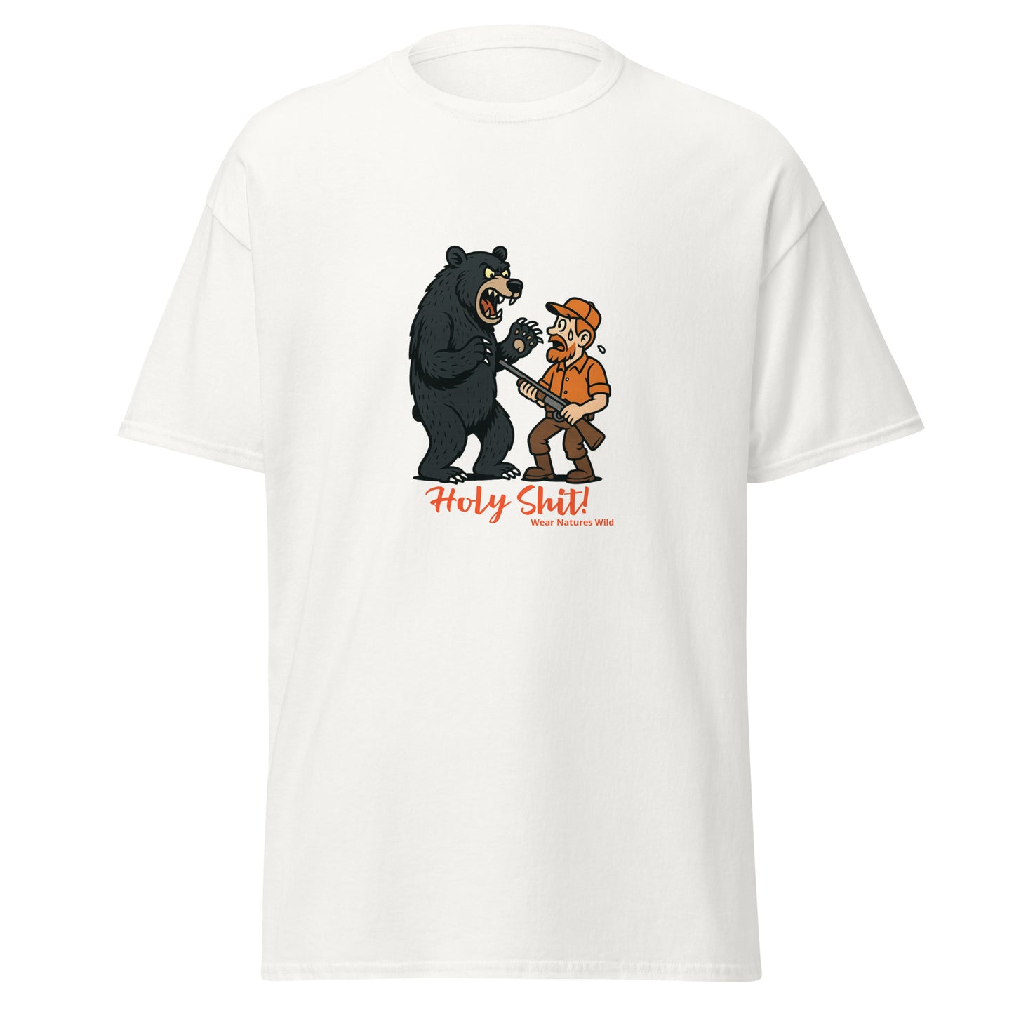 Hiking Humor T-Shirt | Funny Bear Encounter Wildlife Art | Wear Nature's Wild
