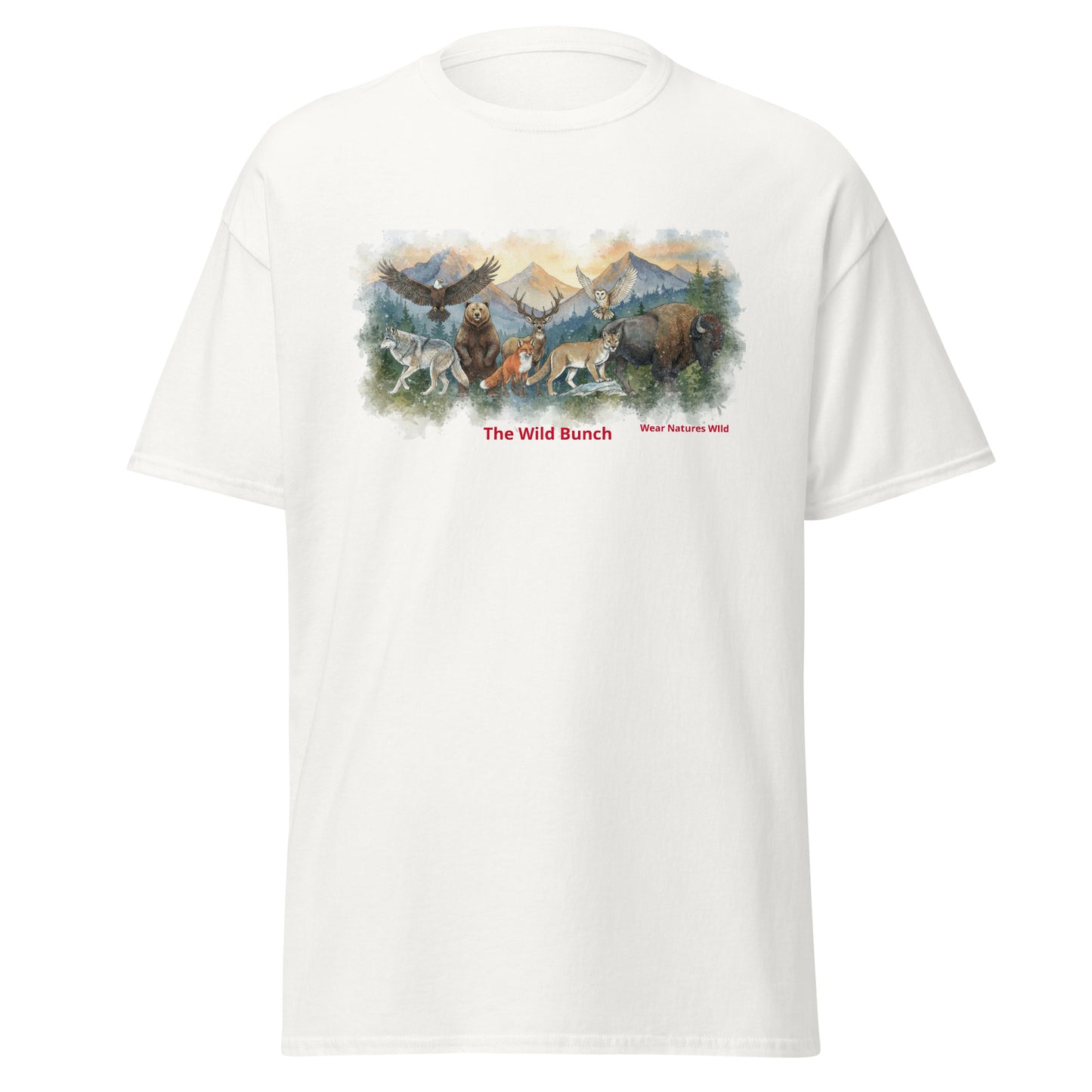 Wildlife Art Unisex Tee | The Wild Bunch Nature-Inspired T-Shirt | Wear Nature's Wild