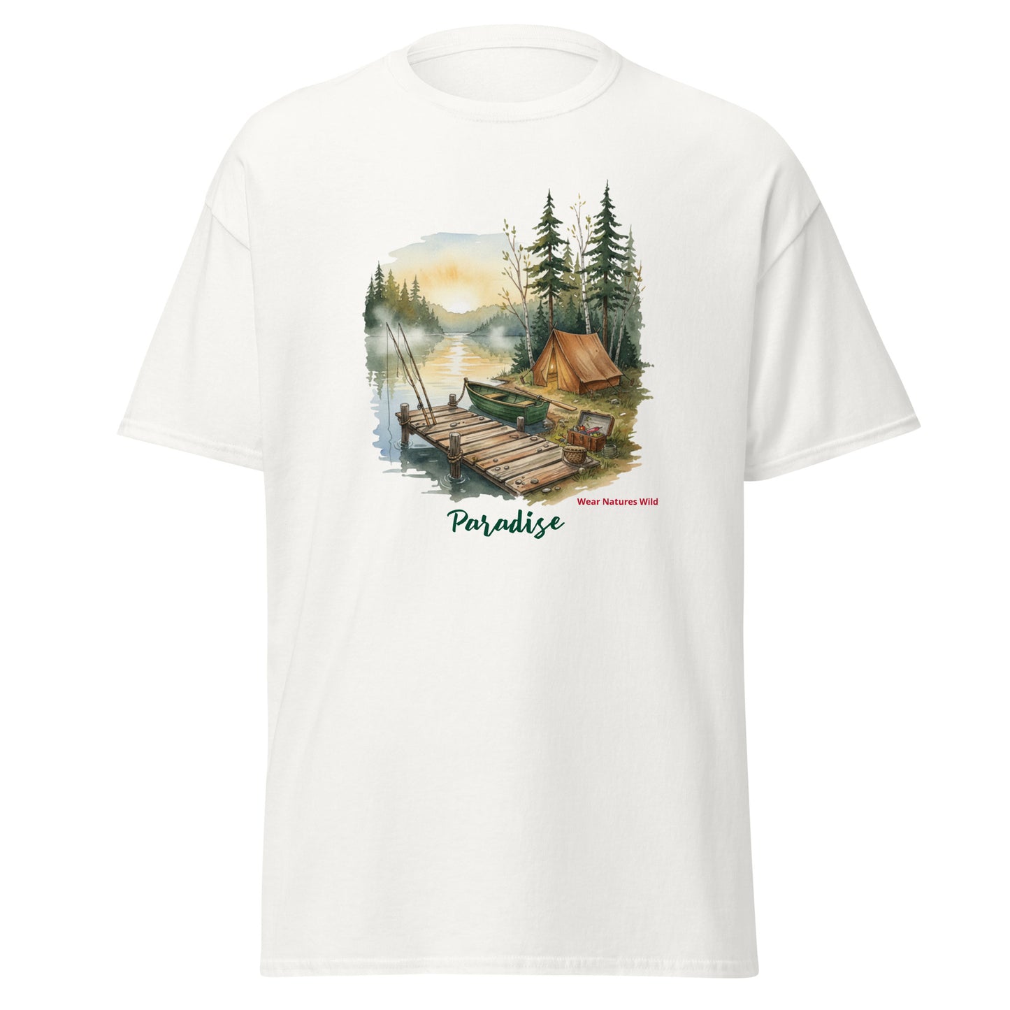 Wild Life Camping T-Shirt | Nature & Outdoors Wildlife Art Tee | Wear Nature's Wild