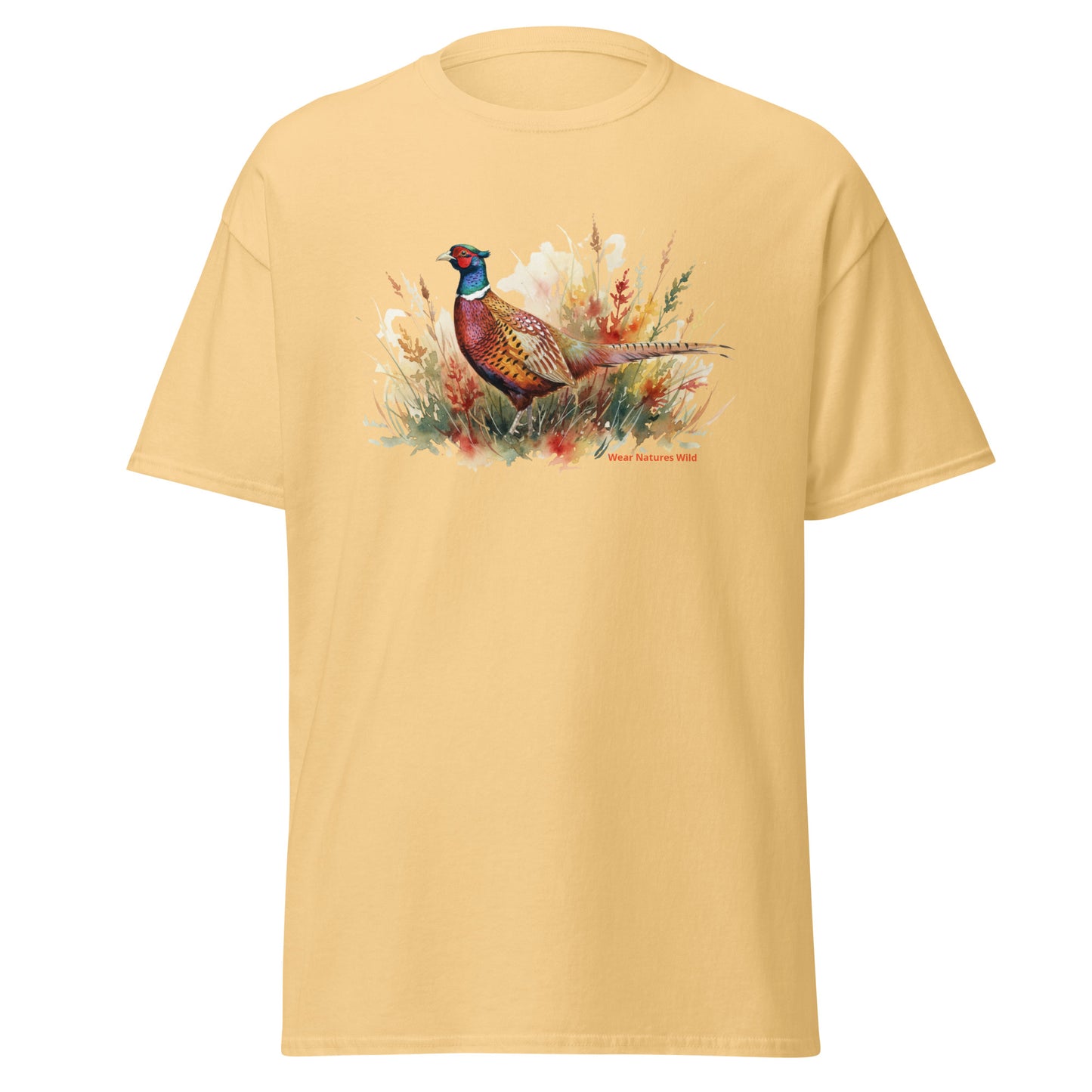Pheasant Art T-Shirt | Premium Ring-Neck Hunting Wildlife Apparel | Wear Nature's Wild