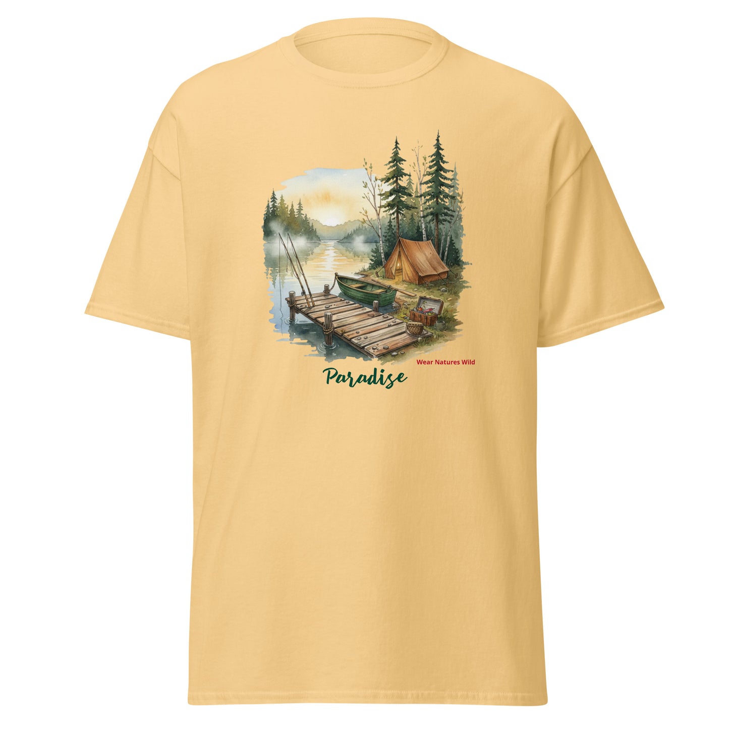 Wild Life Camping T-Shirt | Premium Nature Outdoors Wildlife Art Apparel | Wear Nature's Wild