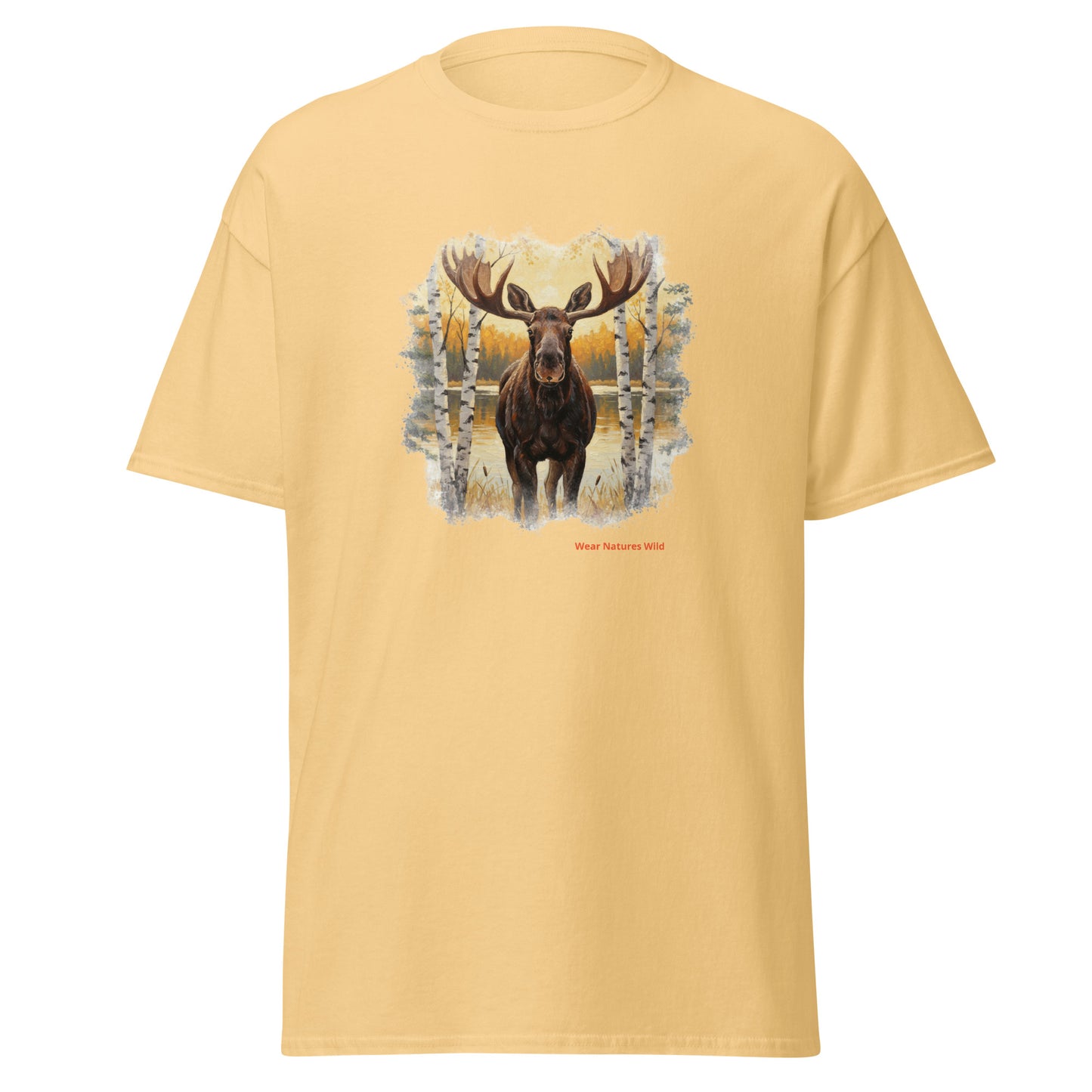 Bull Moose in Autumn Tee | Premium Fall Wildlife Art Shirt | Wear Nature's Wild