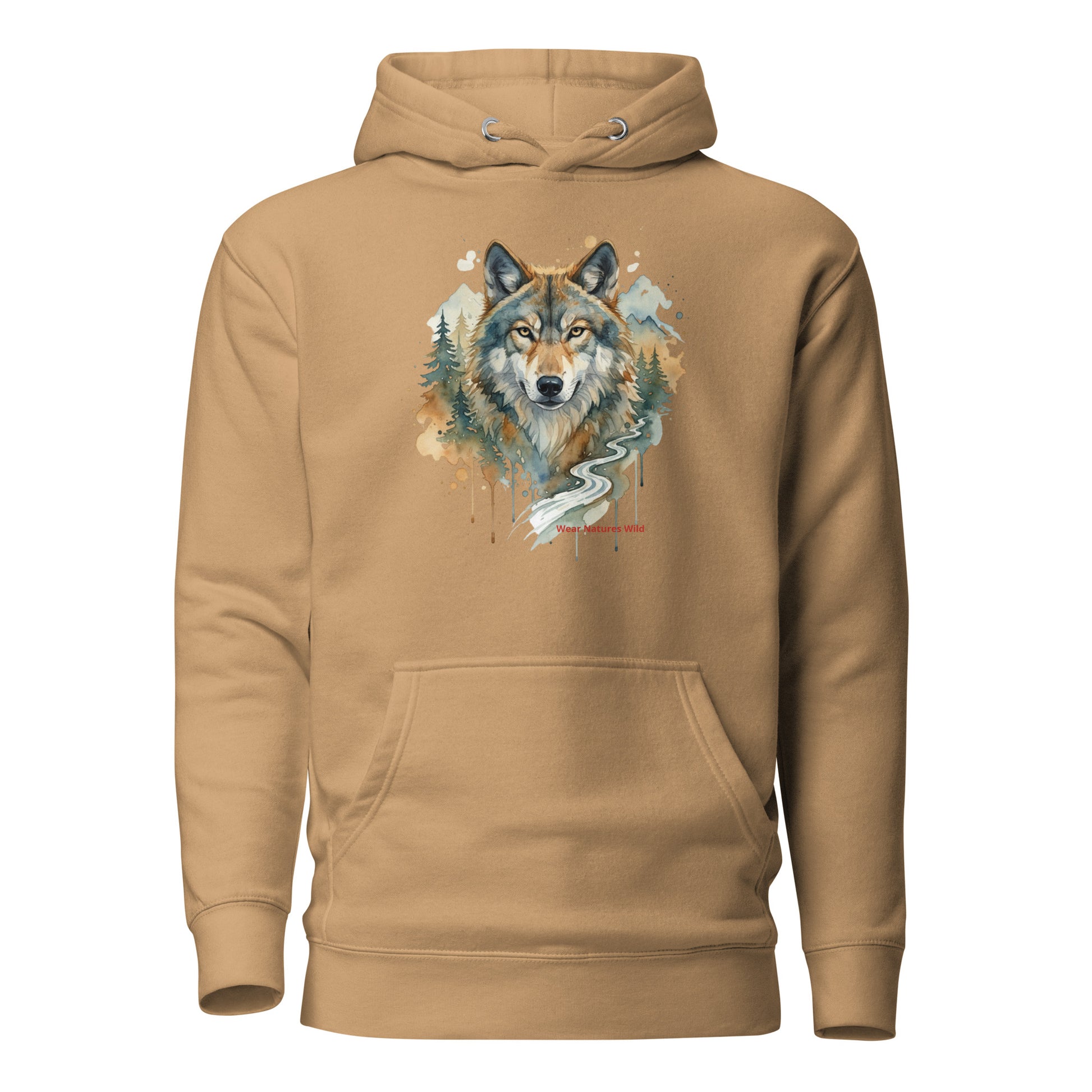 Wolf in The Wild Hoodie | Nature-Inspired Premium Wildlife Pullover | Wear Nature's Wild