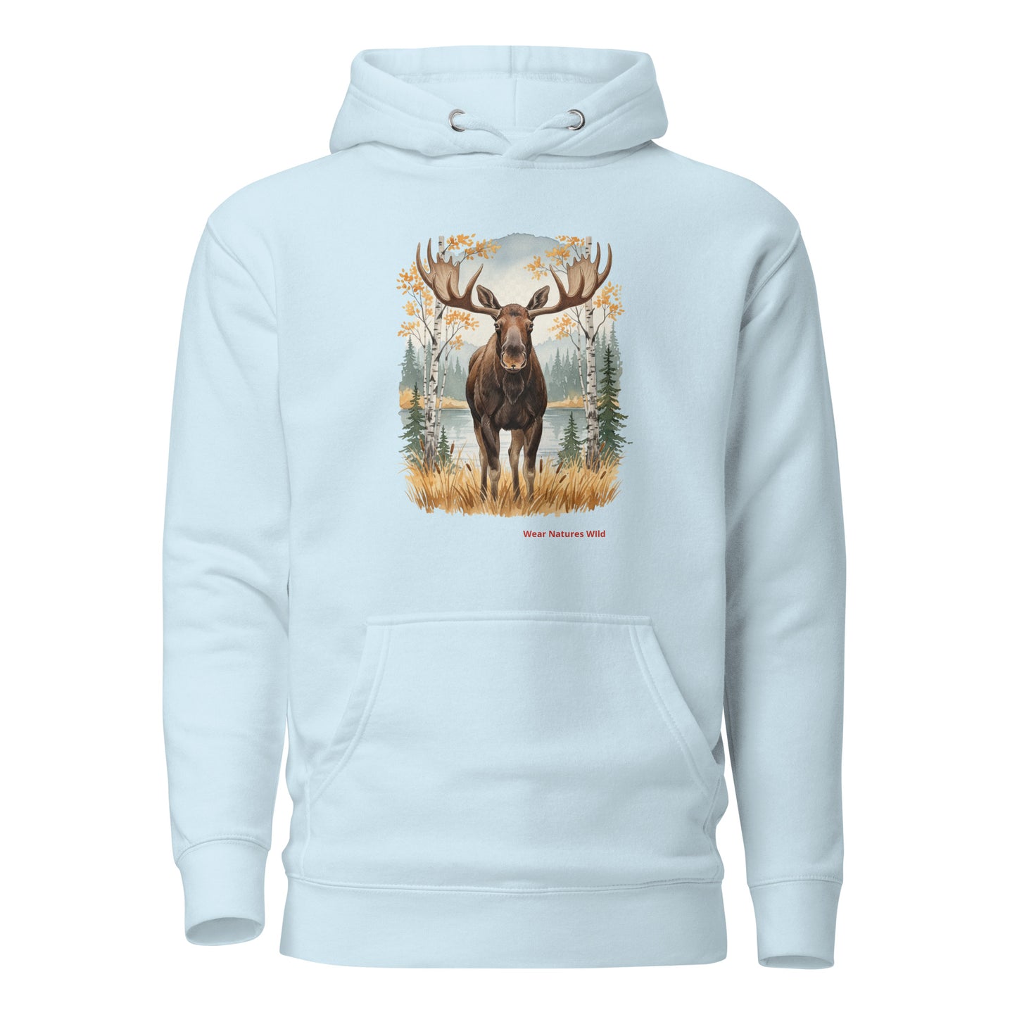 Wildlife Moose Pullover | Elusive Moose Nature-Inspired Hoodie | Wear Nature's Wild
