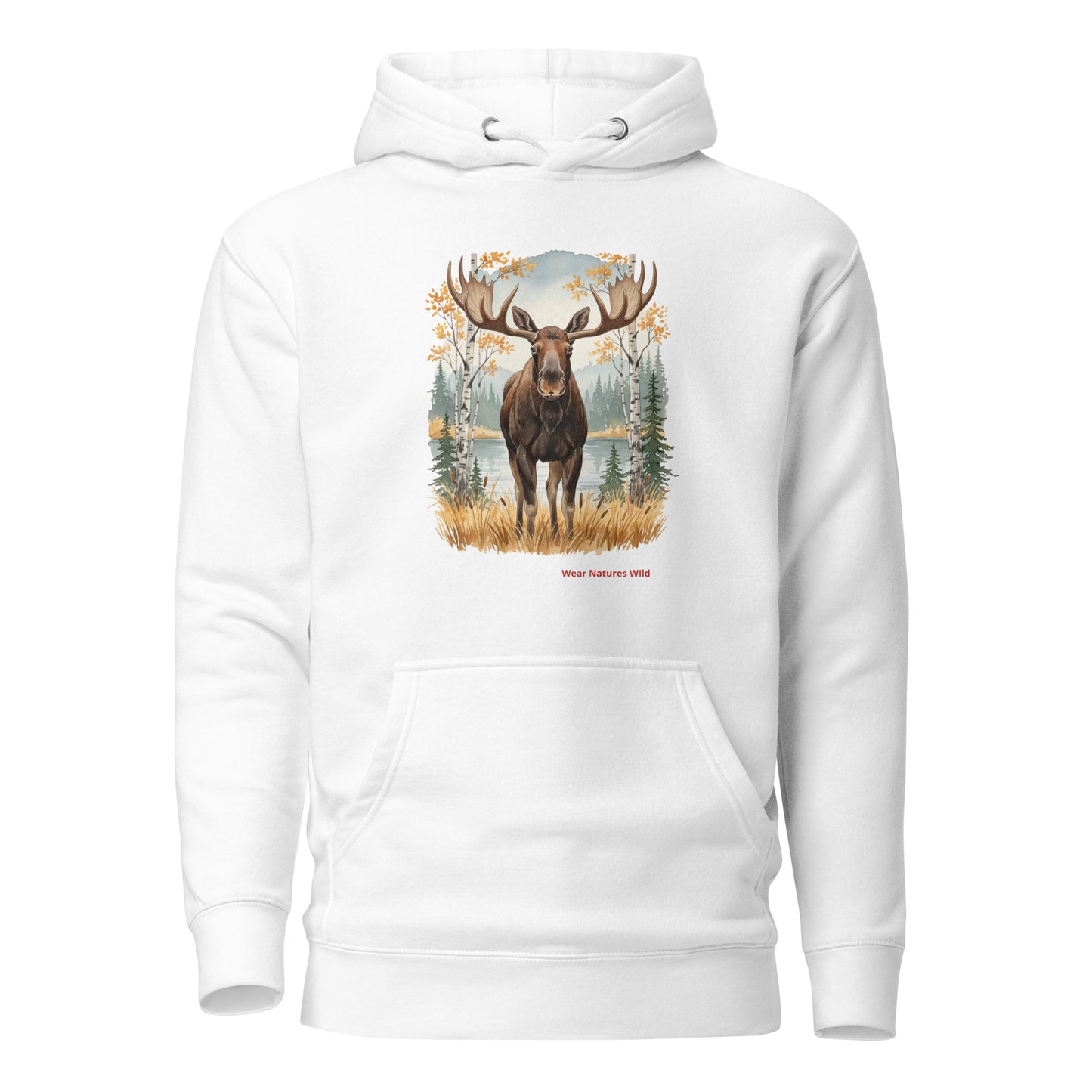Elusive Moose Hoodie | Nature-Inspired Premium Wildlife Pullover | Wear Nature's Wild