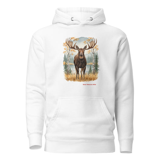 Elusive Moose Hoodie | Nature-Inspired Premium Wildlife Pullover | Wear Nature's Wild