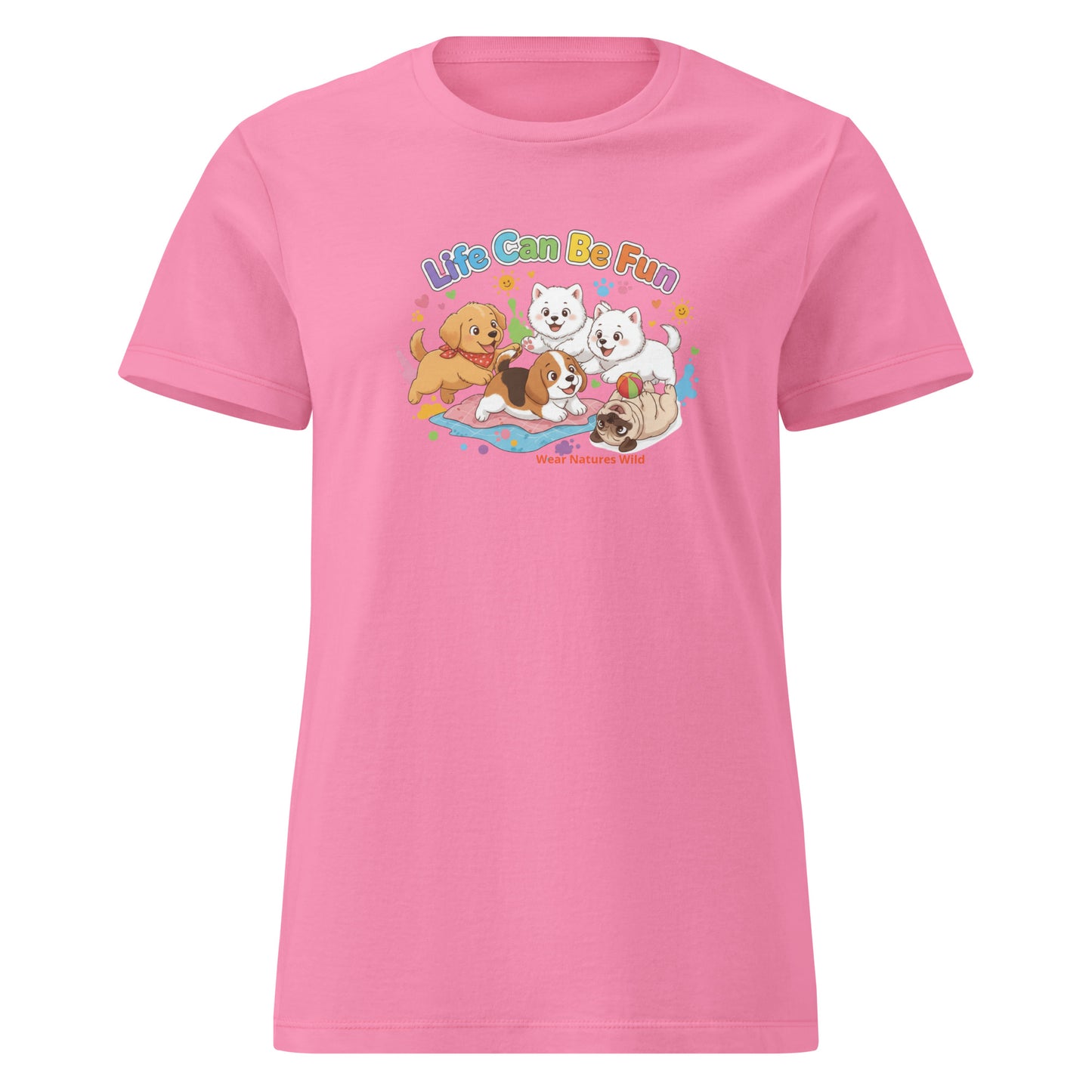 Playful Puppies and Kittens Tee | Pet Lover Watercolor Art | Wear Nature's Wild