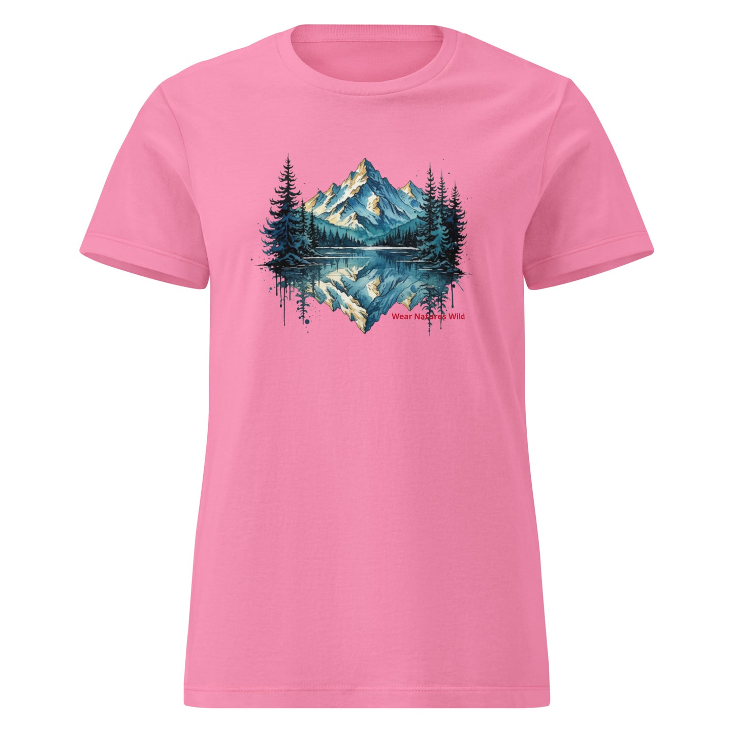 Mountain Reflection T-Shirt | Wilderness Art Nature Tee | Wear Nature's Wild