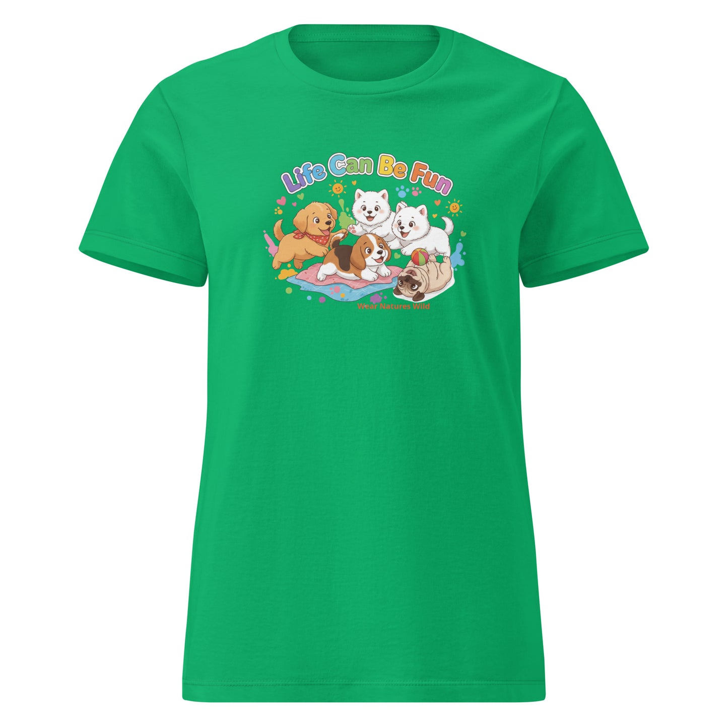 Pet Lover Gift T-Shirt | Puppies and Kittens Watercolor Design | Wear Nature's Wild
