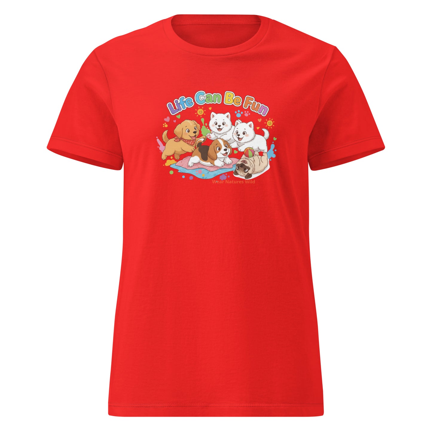 Playful Animal Watercolor T-Shirt | Pet Lover Gift Apparel | Wear Nature's Wild