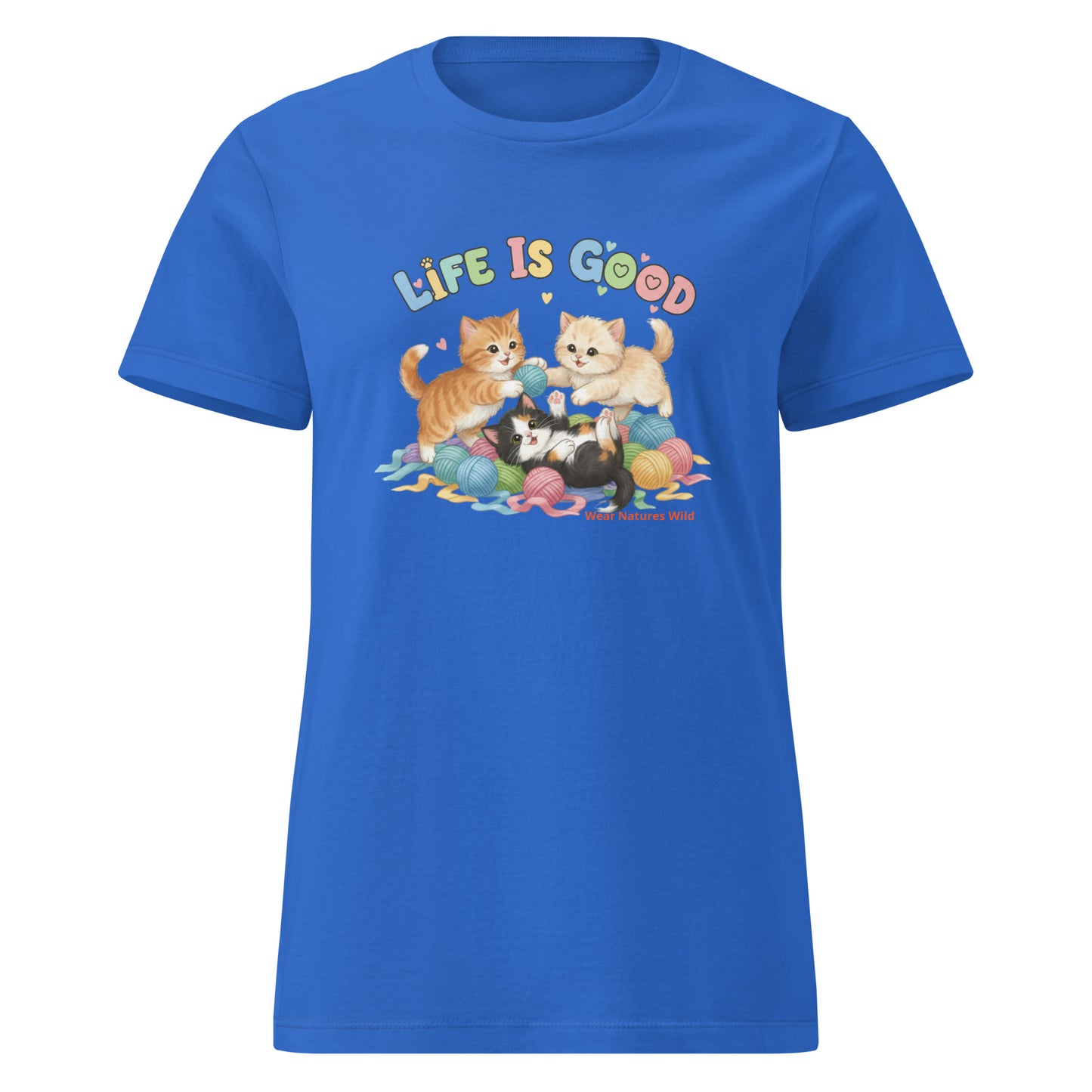 Kittens Playing with Yarn T-Shirt | Cute Cat Lover Gift | Wear Nature's Wild