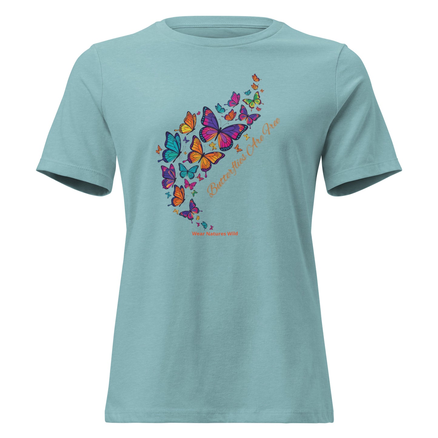 Butterfly Wildlife Art Tee | Women's Inspirational Nature Shirt | Wear Nature's Wild
