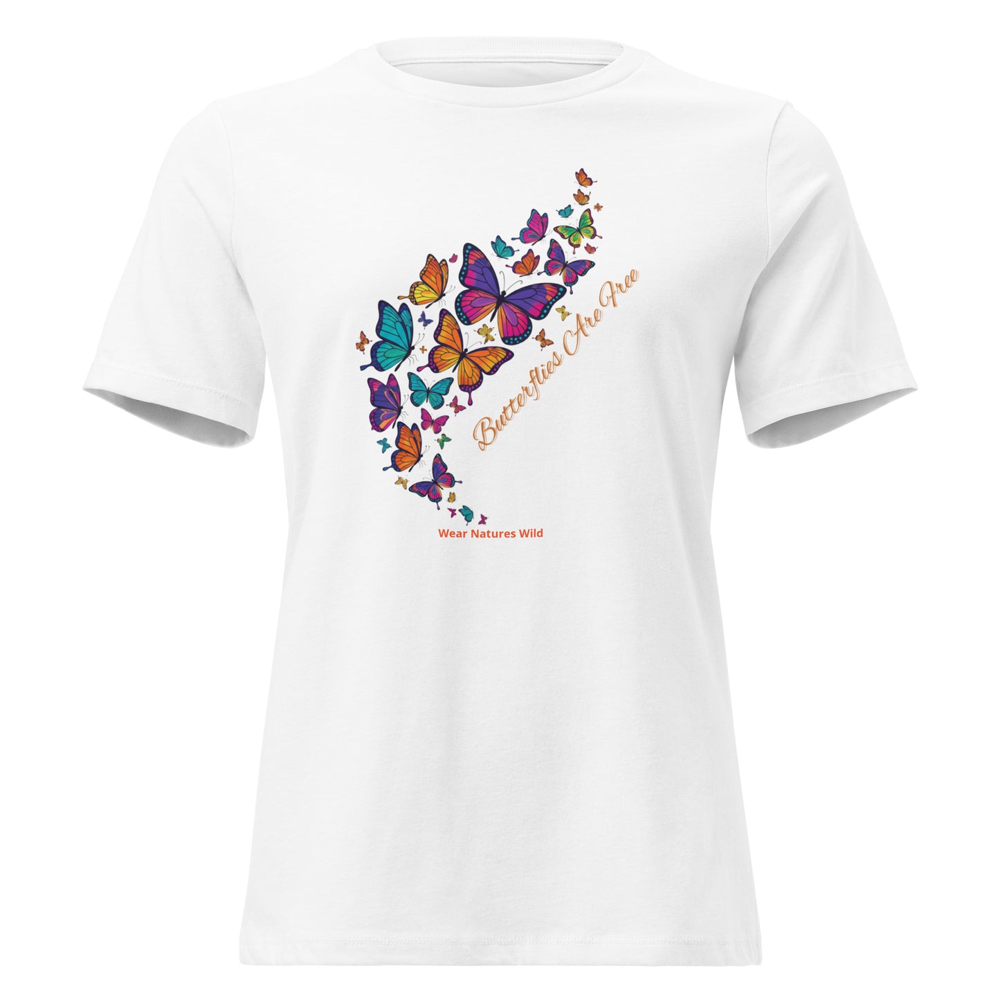 Nature Lover Gift T-Shirt | Watercolor Butterfly Art Apparel | Wear Nature's Wild